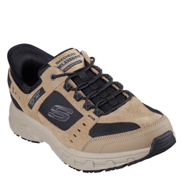 Skechers Oak Canyon Slip On Runners Mens Taupe/Black male 7 (41)