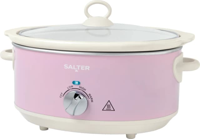 Salter Retro EK6250PNK 6.5 Litre Slow Cooker - Pink