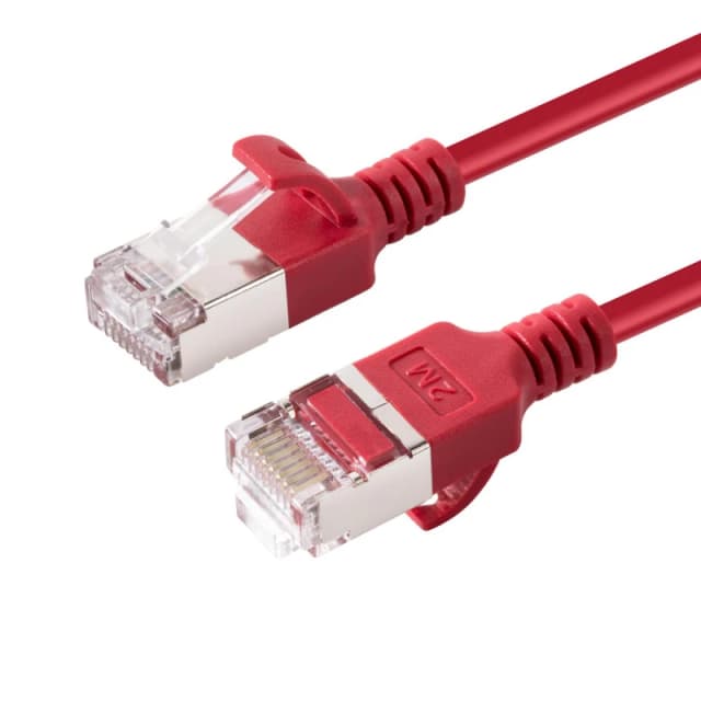 Microconnect V-FTP6A0025R-SLIM networking cable Red 0.25 m Cat6a U/FTP