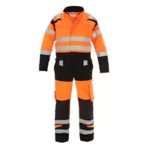 Hove High Visibility Two Tone Coverall Orange/Black - Size 50