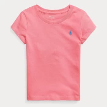 Ralph Lauren Girls Logo T-Shirt - Desert Rose - 7 Years