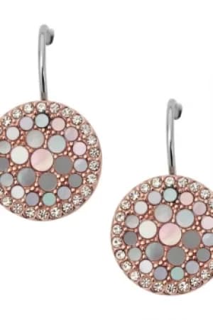 Fossil Jewellery Mother of Pearl Disc Earrings JEWEL JF01737791