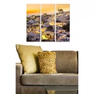 MDF176952950 Multicolor Decorative MDF Painting (3 Pieces)