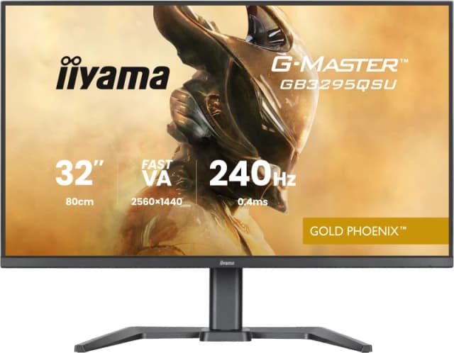 iiyama G-Master GB3295QSU 32" Fast VA Quad HD 240Hz 0.4ms Freesync Premium Height Adjustable Gaming Monitor GB3295QSU-B1