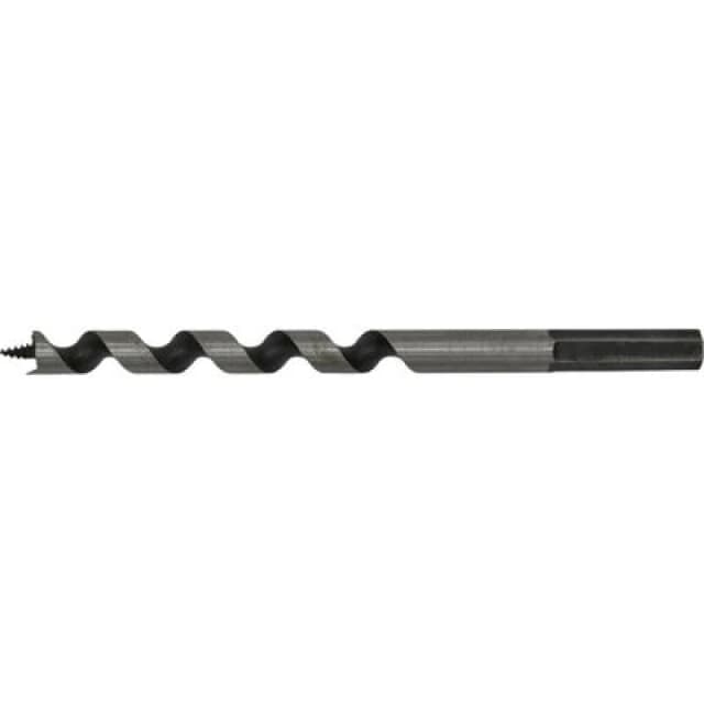 Loops 10 x 155mm Hardened Auger Wood Drill Bit - Hexagonal Shank - Woodwork Timber Multi