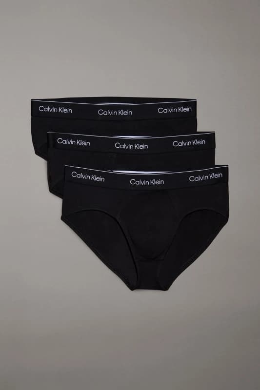 Calvin Klein 3 Pack Icon Hip Briefs Black L