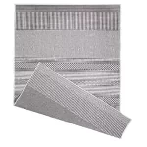 Duo Weave Indoor/Outdoor Rug Fine Weave Grey 170 X 120Cm