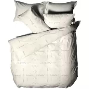 The Linen Yard Mini Inka Aztec Duvet Cover Set (Double) (Natural) - Natural