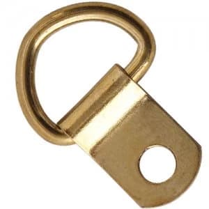 Select Hardware D Rings Small Electro Brass 2 Pack