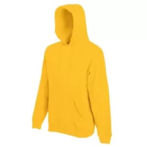 Fruit Of The Loom Mens Hooded Sweatshirt / Hoodie (M) (Sunflower)