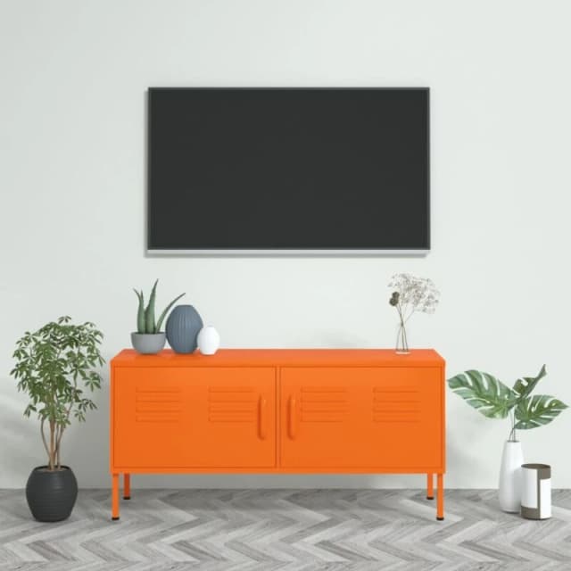 VIDAXL TV Cabinet Orange 105x35x50cm Steel vidaXL 8720286565407