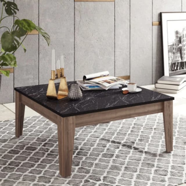 Decorotika Lorenz Modern Coffee Table Walnut