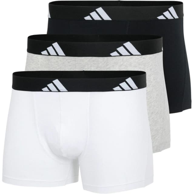 adidas 3 Pack Boxers Mens Assorted male Medium
