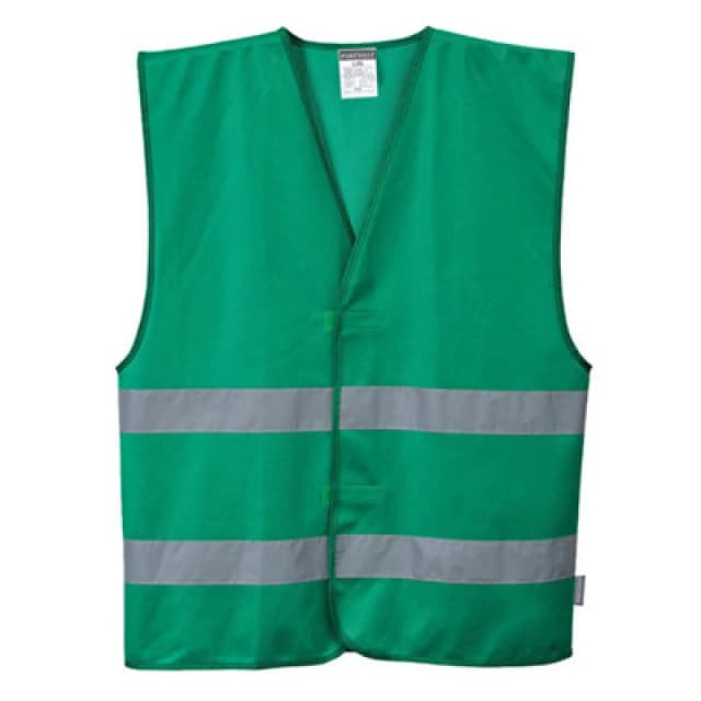 Portwest Iona 2 Band Reflective Safety Vest F474BGR4X/5X Colour: Bottle Green