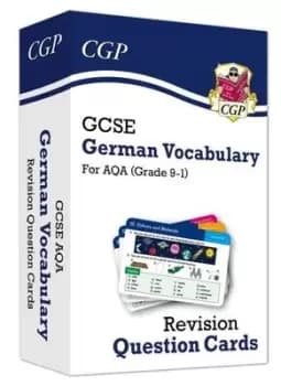 New Grade 9-1 GCSE AQA German Vocabulary Revision Question Cards by CGP Books
