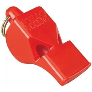 Fox 40 Classic Safety Whistle CW Wrist Lanyard Red