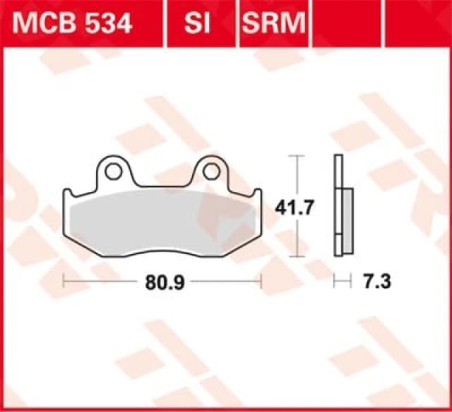 TRW Organic Allround MCB534 Brake pad set Brake Pad Set, disc brake (402)