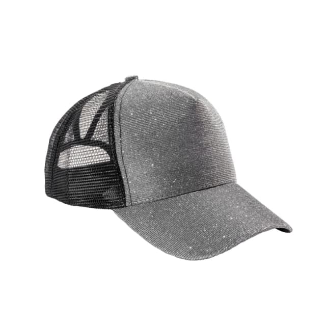 Result Result Men New York Sparkle Trucker Cap in Silver Silver One Size Male 5063417941682