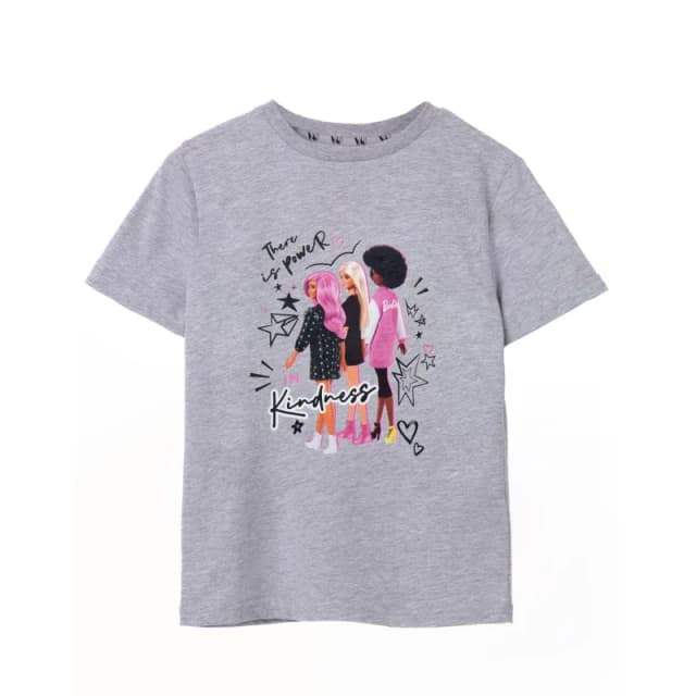 Barbie Short Sleeved T-Shirt Grey female