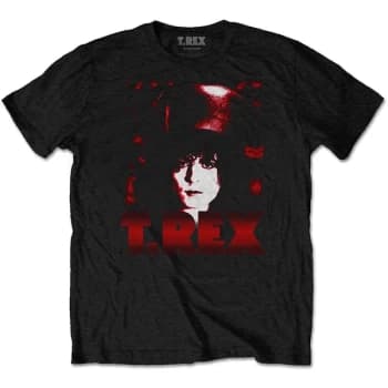T-Rex - Marc Top Hat Unisex Large T-Shirt - Black