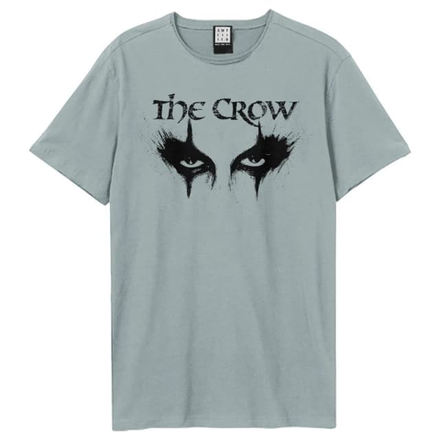 Amplified Amplified Men Eyes The Crow T-Shirt in Pale Blue Size: X-Small Pale Blue XS Male 5063652561942