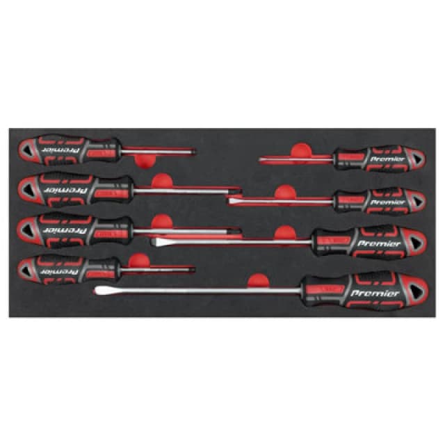 Sealey Premier 8 Piece Screwdriver Set in Module Tray TBT53