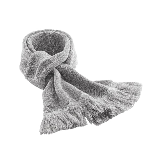 Beechfield Beechfield Men Classic Knitted Winter Scarf in Grey Grey One Size Male 5063377394924