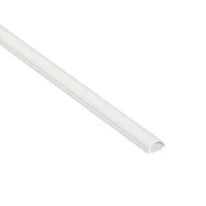 D Line White 10mm Semi-circle Decorative trunking (L)2m