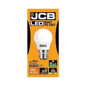 JCB - LED Golf 250 Lumen Opal 3000K B22 Box S10967