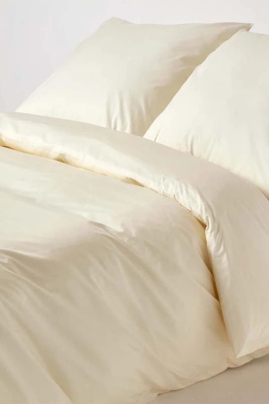 Homescapes Cream Continental Egyptian Cotton Duvet Cover Set 200 Tc, 155 X 220 Cm