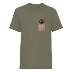 Star Wars Unisex Adult Jawa Pocket T-Shirt (M) (Military Green)