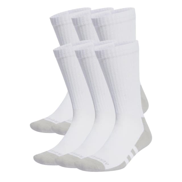 adidas Aeroready Crew 6 Pack Socks Junior - White White 1 - 6