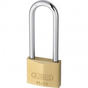 Abus 65 Series Compact Brass Padlock 50mm Extra Long