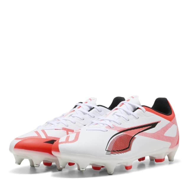 Puma Mens Ultra Play Soft Ground Football Boots Puma White male 6 (39)