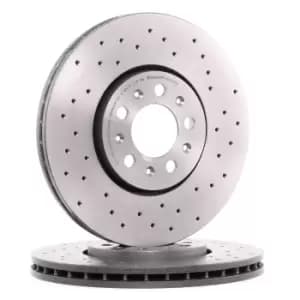 PAIR BREMBO BRAKE XTRA DRILLED DISCS 09.7010.2X