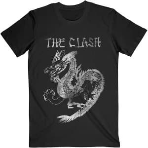 The Clash - Dragon Unisex Large T-Shirt - Black