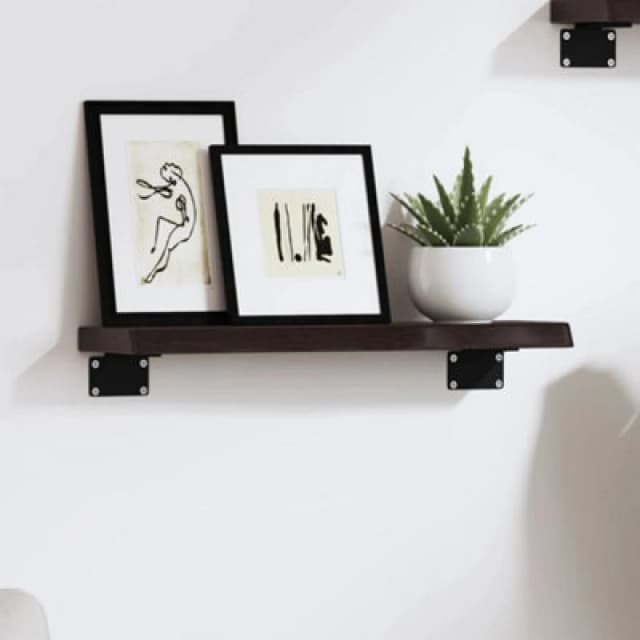 VIDAXL Vidaxl - Wall Shelf Dark Brown 40x10x2cm Treated Solid Wood Oak 8720845814618