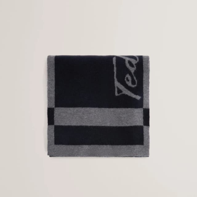 Ted Baker Womens Knitted Midweight Scarf Grey female One Size