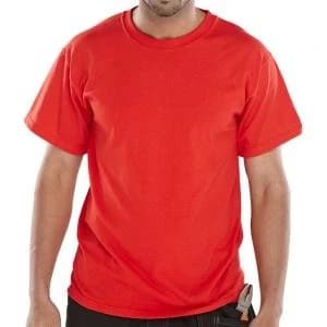 Click Workwear T Shirt Heavyweight 2XL Red Ref CLCTSHWREXXL Up to 3
