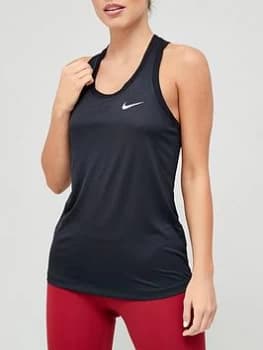 Nike Training Dri-Fit Racerback Tank Top - Black, Size 2XL, Women