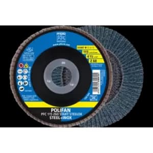 Pferd Polifan Flap Disc PFC 115X22.23mm Conical Z60 Start Line Start Steelox St