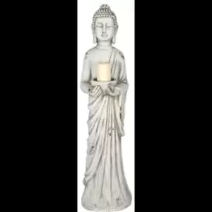 White 106cm Standing Buddha
