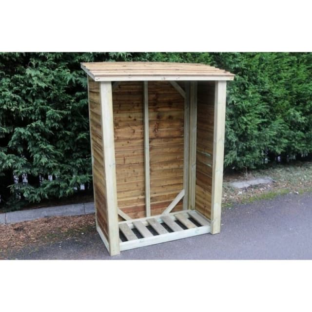 Churnet Valley Garden Furniture Ltd Heavy Duty Log Store - L60 x W120 x H180cm - Min. Assembly Required in Brown Brown Unisex