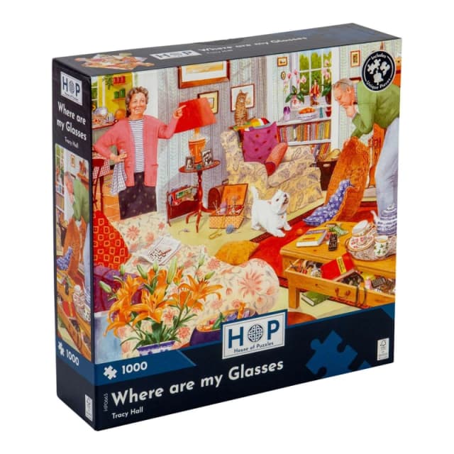 The House Of Puzzles Where are my Glasses, 1000 Piece Jigsaw Puzzle Multicolor Unisex