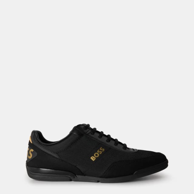 Boss Saturn Low-Top Trainers Black/Gold 007 male 5 (39)