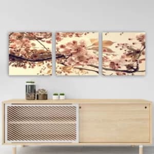 P547987 Multicolor Decorative Canvas Painting (3 Pieces)