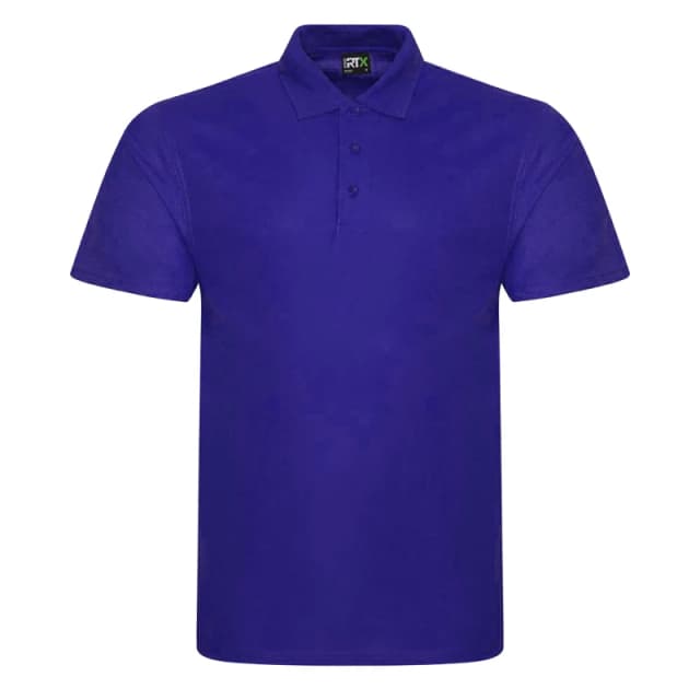 PRORTX PRORTX Men Pro Pique Polo Shirt in Purple Size: X-Small Purple XS Male 5059000113345
