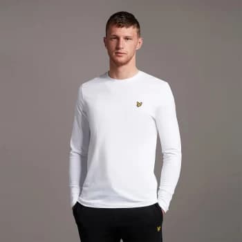 Mens L/S T-Shirt - White - L