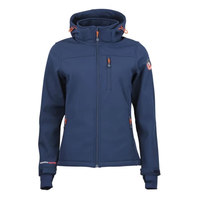 Womens softshell hooded jacket Peak Mountain Aclaude Bleu Female S