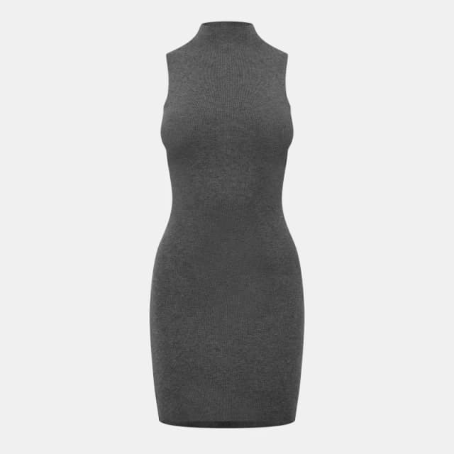 Jack Wills High Neck Mini Dress - Grey Grey 6